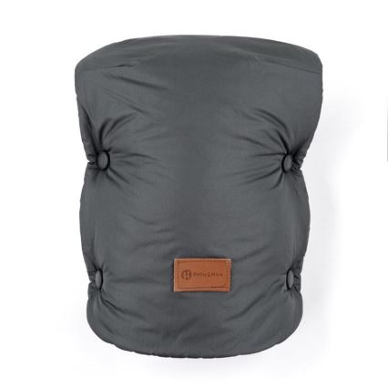 PETITE&MARS - SET Kinderfußsack 3in1 JIBOT + Handwärmer für den Kinderwagen JASIE grau