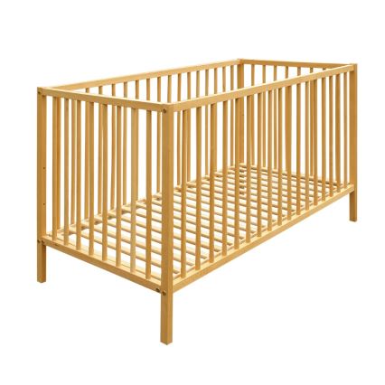 PETITE&MARS - Babybett mit Schutzgitter NELA BEECH 120x60 cm Buche