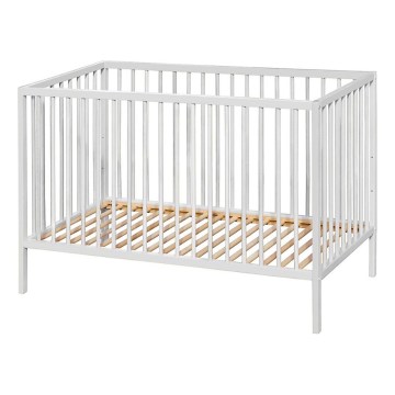 PETITE&MARS - Babybett NELA BEECH 120x60 cm weiß/Buche