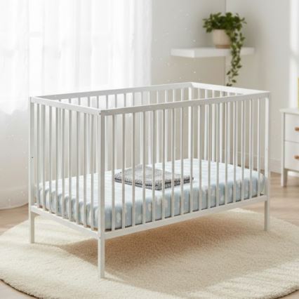 PETITE&MARS - Babybett NELA BEECH 120x60 cm weiß/Buche