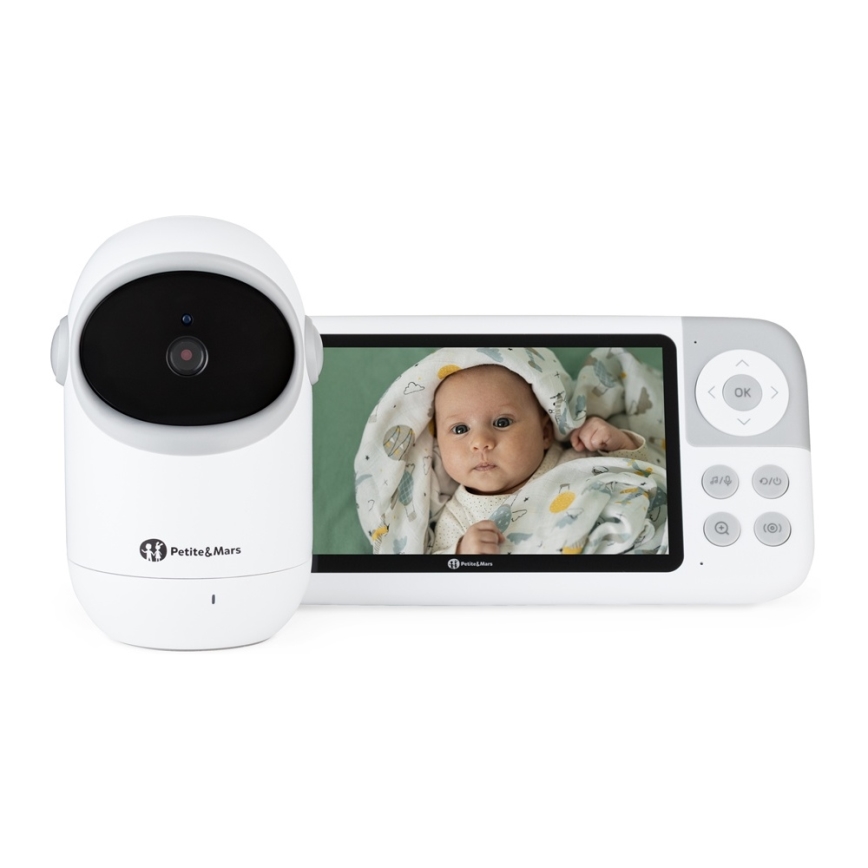 PETITE&MARS - Babyphone mit Monitor EVE 5.0 3,8V 3050 mAh