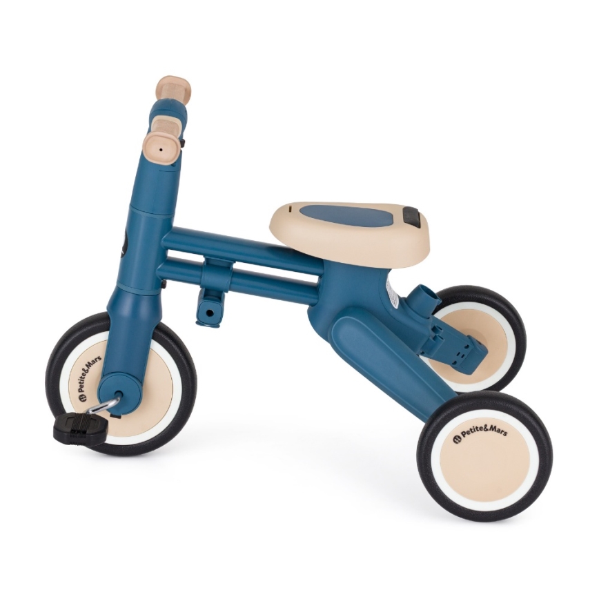 PETITE&MARS - Kinder-Dreirad 4-in-1 DRIFT Ozeanblau