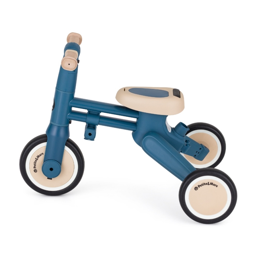 PETITE&MARS - Kinder-Dreirad 4-in-1 DRIFT Ozeanblau