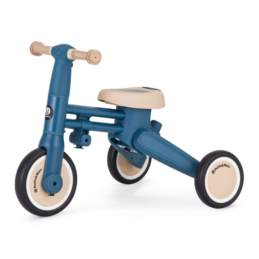 PETITE&MARS - Kinder-Dreirad 4-in-1 DRIFT Ozeanblau