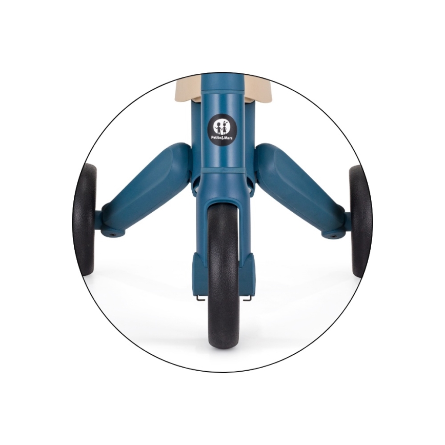 PETITE&MARS - Kinder-Dreirad 4-in-1 DRIFT Ozeanblau