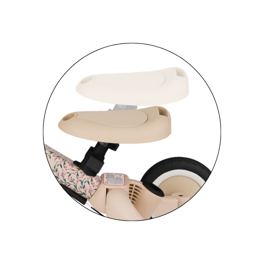 PETITE&MARS - Kinder-Dreirad 5-in-1 TURBO LIMITED Pink Meadow