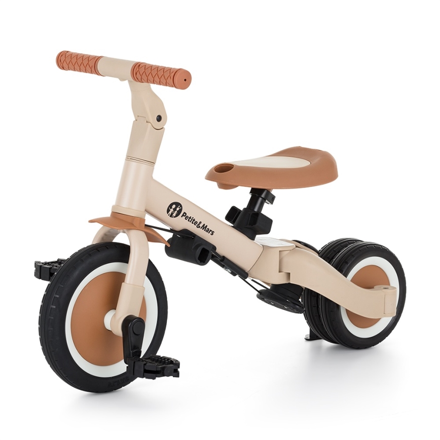 PETITE&MARS - Kinder-Dreirad 5-in-1 TURBO PLUS Desert Sand