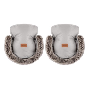 PETITE&MARS - Kinderwagen-Handschuhe FURRY Champagne Shower