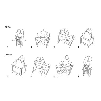 PETITE&MARS - Reise-Laufgitter NOOK Urban Anthrazitgrau