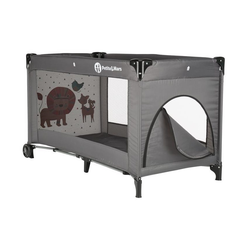 PETITE&MARS - Reisekinderbett KOOT-LION grau