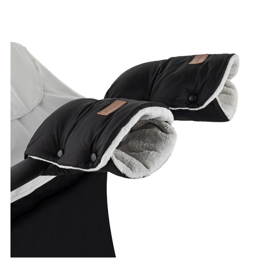 PETITE&MARS - SET Baby-Fußsack 3in1 JIBOT + Handmuffs für Kinderwagen JASIE schwarz