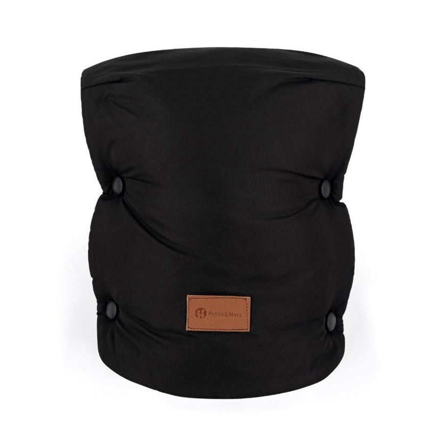 PETITE&MARS - SET Baby-Fußsack 3in1 JIBOT + Handmuffs für Kinderwagen JASIE schwarz