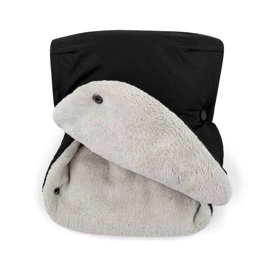 PETITE&MARS - SET Baby-Fußsack 3in1 JIBOT + Handmuffs für Kinderwagen JASIE schwarz
