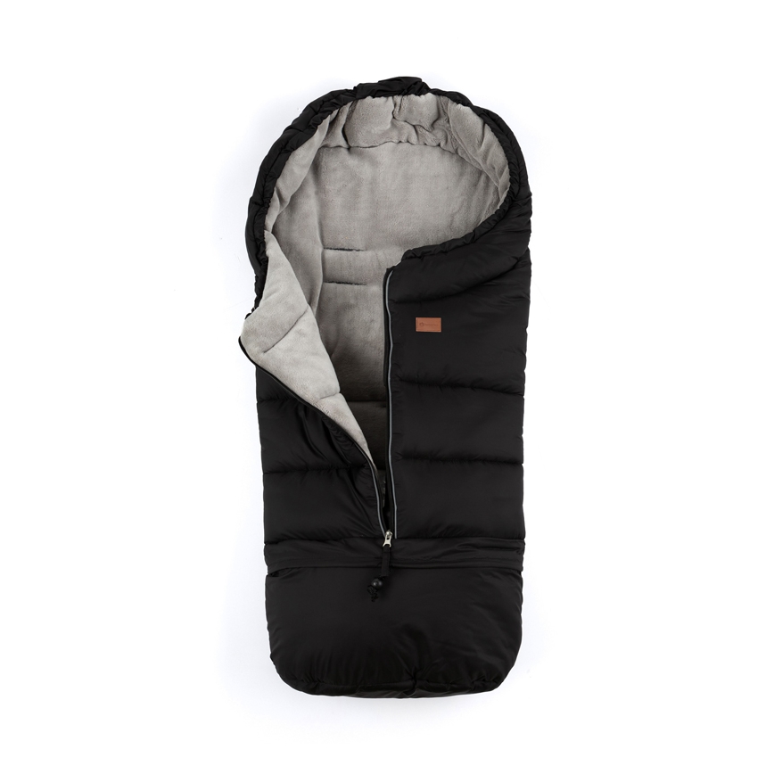 PETITE&MARS - SET Baby-Fußsack 3in1 JIBOT + Handmuffs für Kinderwagen JASIE schwarz