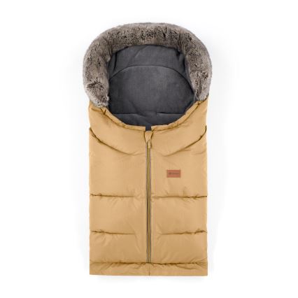 PETITE&MARS - SET Baby-Fußsack 4in1 ARCTIC + Kinderwagen-Handschuhe FURRY Elegant Caramel