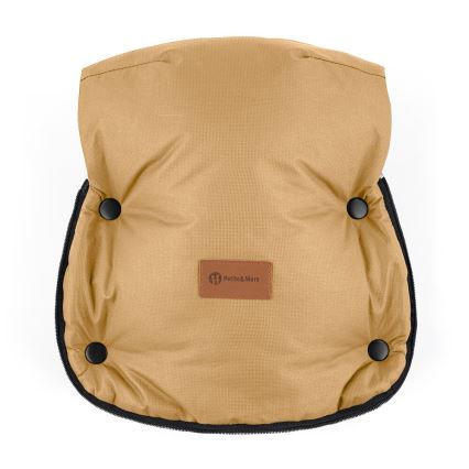 PETITE&MARS - SET Baby-Fußsack 4in1 ARCTIC + Kinderwagen-Handschuhe FURRY Elegant Caramel