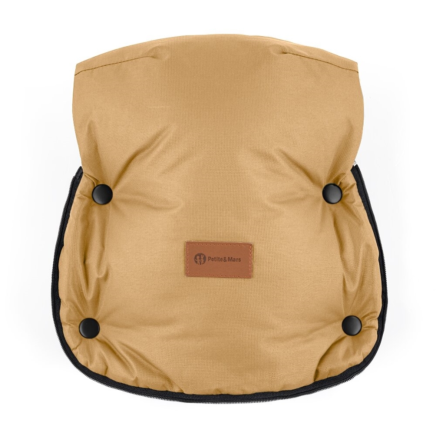 PETITE&MARS - SET Baby-Fußsack 4in1 ARCTIC + Kinderwagen-Handschuhe FURRY Elegant Caramel