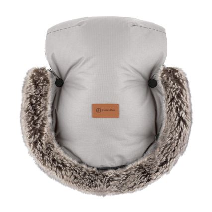 PETITE&MARS - SET Baby-Fußsack 4in1 COMFY + Kinderwagen-Handschuhe FURRY Champagne Shower