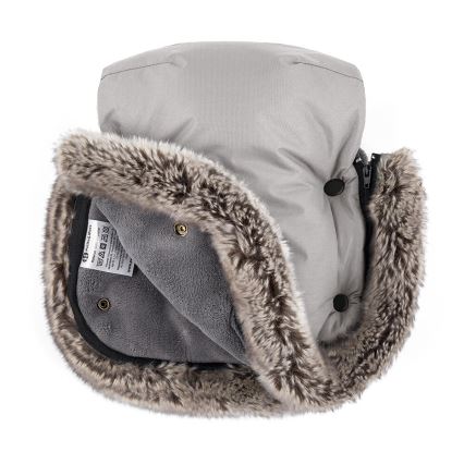 PETITE&MARS - SET Baby-Fußsack 4in1 COMFY + Kinderwagen-Handschuhe FURRY Champagne Shower