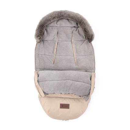 PETITE&MARS - SET Baby-Fußsack 4in1 COMFY + Kinderwagen-Handschuhe FURRY Rosa Petal