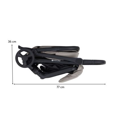 PETITE&MARS - Sport-Kinderwagen FLIP Platin-Grau