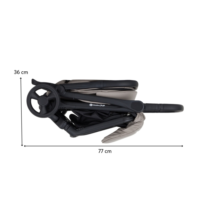 PETITE&MARS - Sport-Kinderwagen FLIP Platin-Grau