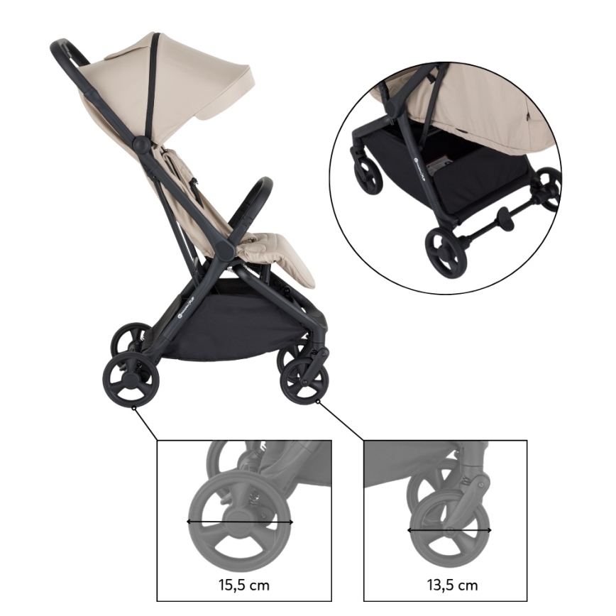 PETITE&MARS - Sport-Kinderwagen FLIP Sandbeige