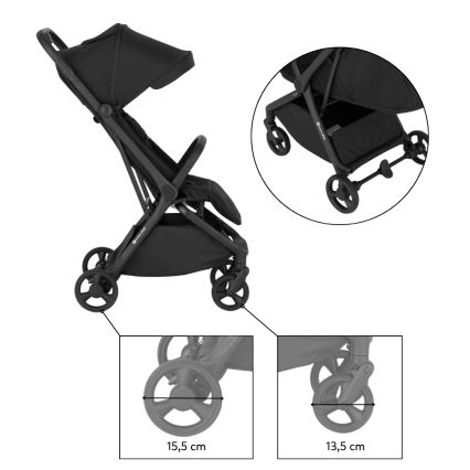 PETITE&MARS - Sportkinderwagen FLIP Forever Black