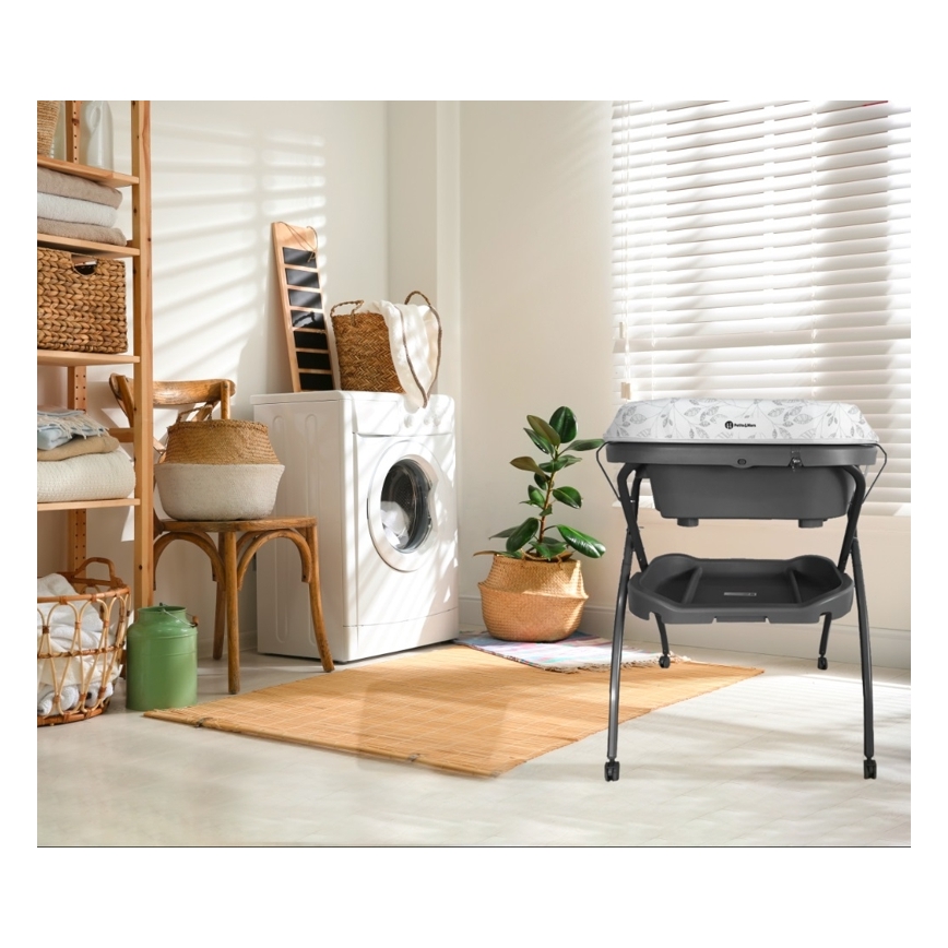 PETITE&MARS - Wickeltisch mit Badewanne SPA 3in1 grau