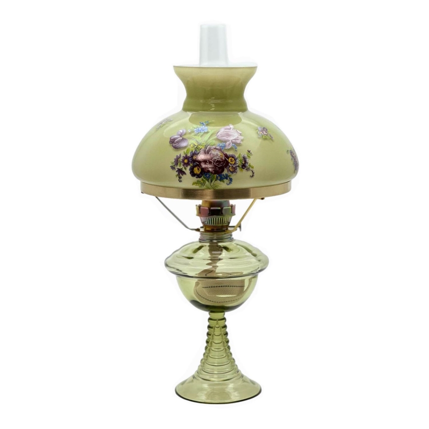 Petroleumlampe JASMÍNA 50 cm Waldgrün