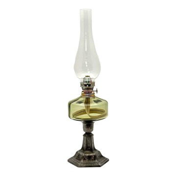 Petroleumlampe LUDMILA 42 cm Waldgrün