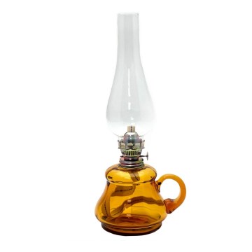 Petroleumlampe TEREZA 34 cm Bernsteinfarben