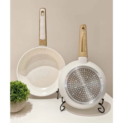 Pfanne BIANCO 28 cm cremefarben/braun