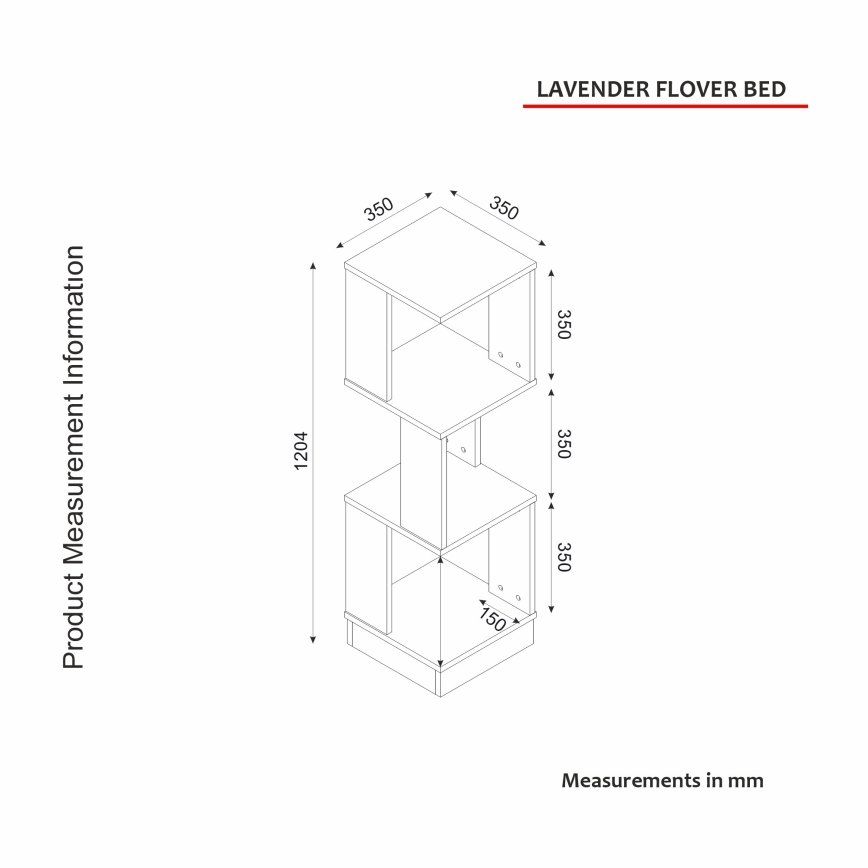 Pflanzenregal LEVANDER 120,4x35 cm weiß