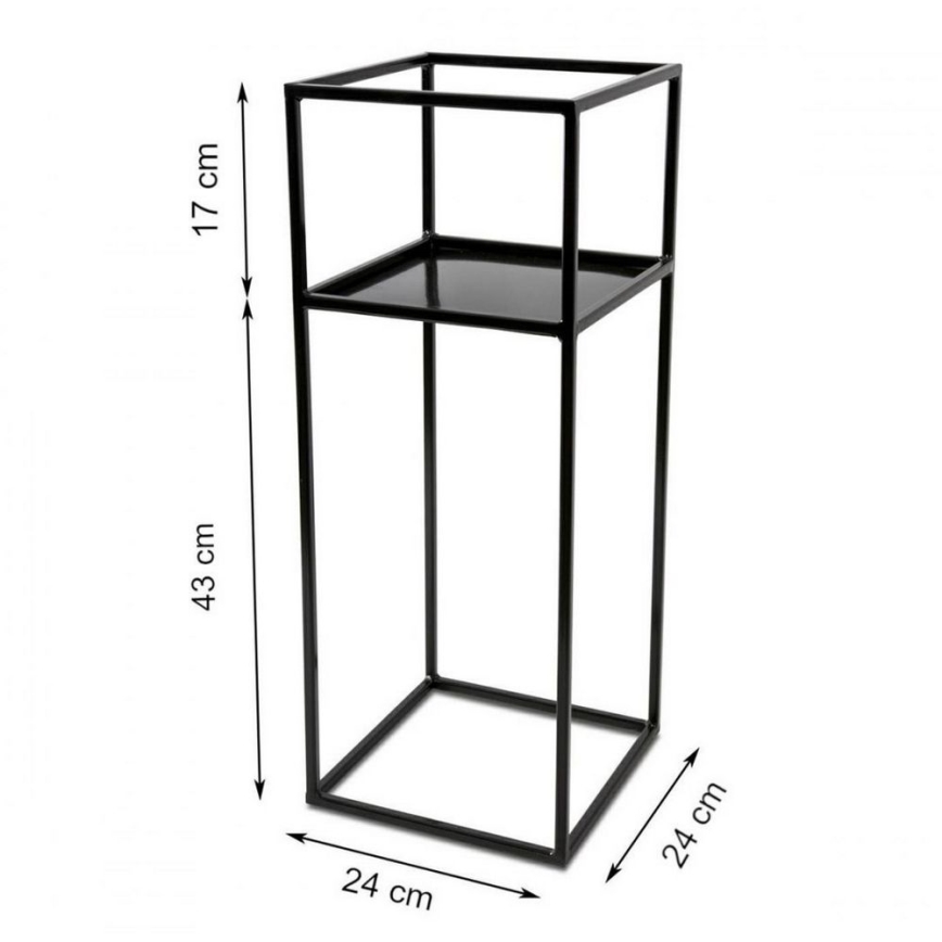 Pflanzenständer 60x24 Schwarz