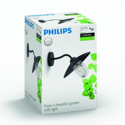 Philips 01643/30/PN - Außenbeleuchtung HAMMOCK 1xE27/60W/230V