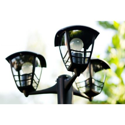 Philips Massive 15385/30/16 - Venkovní lampa CREEK 3xE27/60W/230V