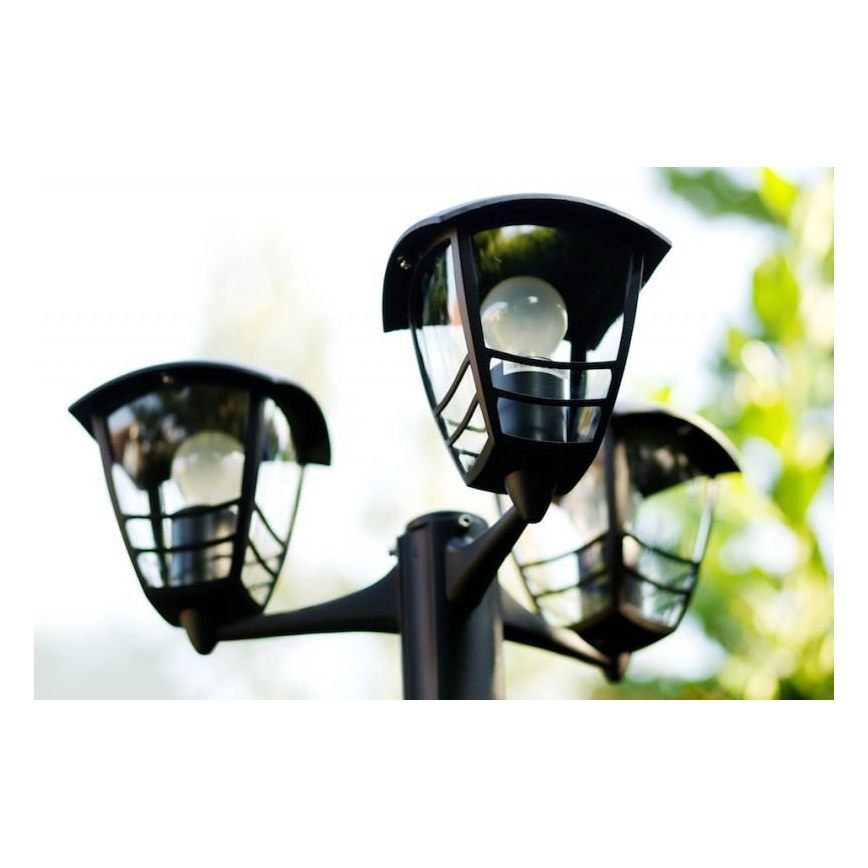Philips Massive 15385/30/16 - Venkovní lampa CREEK 3xE27/60W/230V