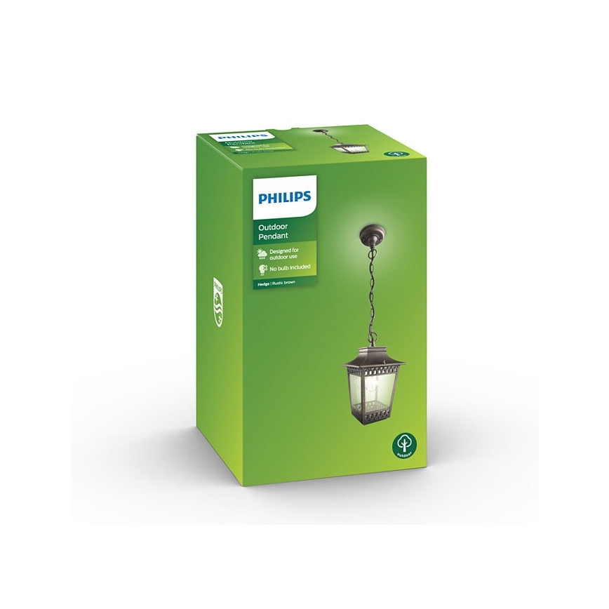 Philips 15406/86/PN - Außenleuchter HEDGE 1xE27/60W/230V IP44