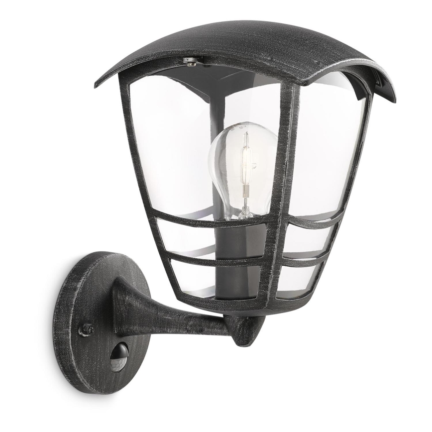 Philips 15468/54/16 - Außenwandleuchte mit Sensor MYGARDEN STREAM 1xE27/60W/230V