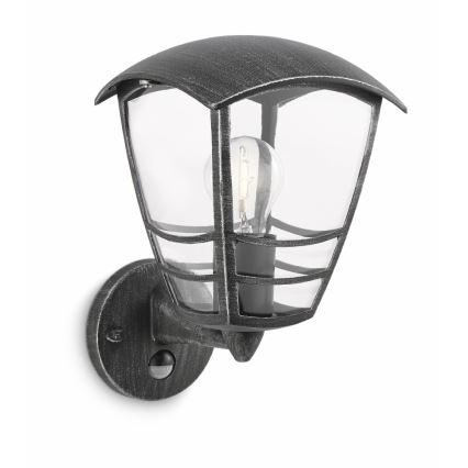 Philips 15468/54/16 - Außenwandleuchte mit Sensor MYGARDEN STREAM 1xE27/60W/230V