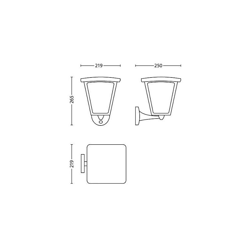 Philips 15488/30/16 - LED Außenleuchte mit Bewegungssensor COTTAGE 1xLED/4,5W/230V