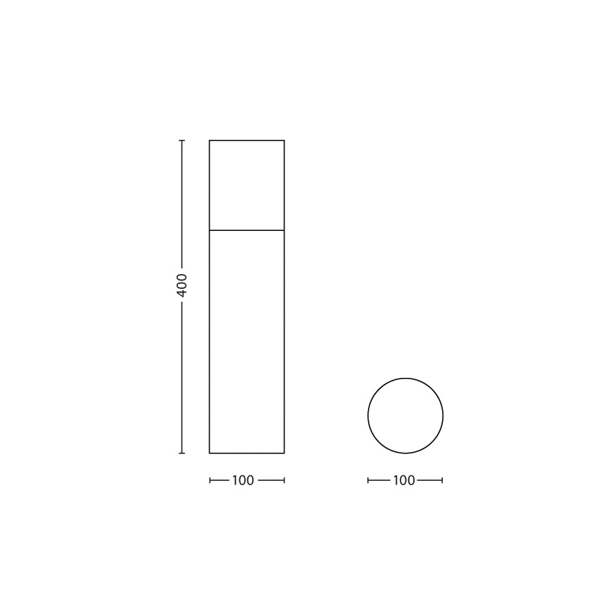 Philips 16287/47/16 - Ausßenleuchte MYGARDEN HARE 1xE27/18W/230V