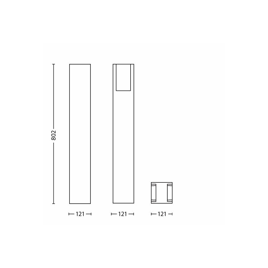 Philips - Außenlampe 1xE27/14W/230V