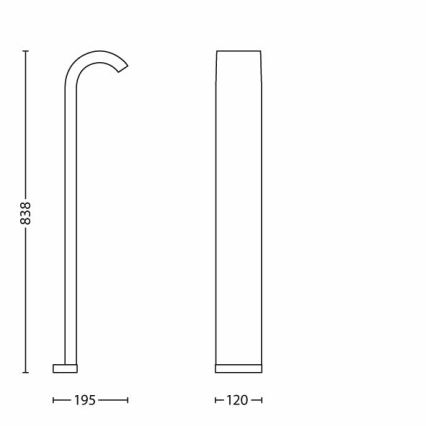 Philips 16357/87/16 - Außenleuchte LEDINO 1xLED/6,5W