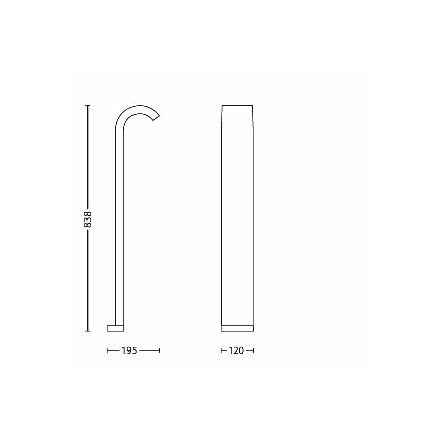 Philips 16357/87/16 - Außenleuchte LEDINO 1xLED/6,5W