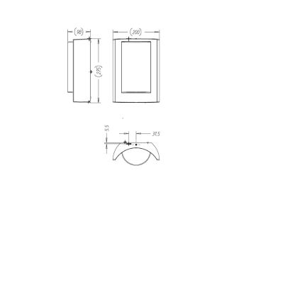 Philips 16405/93/16 - Außenwandleuchte MYGARDEN MEANDER 1xE27/20W/230V