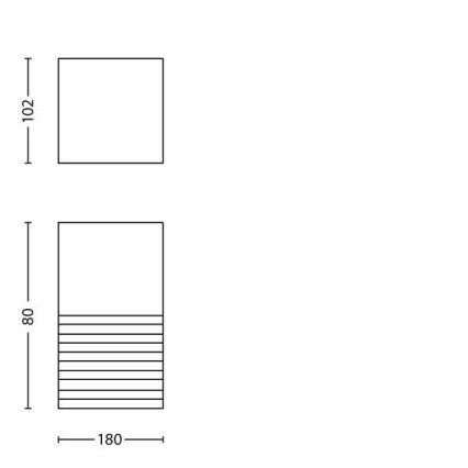 Philips - Außenwandleuchte 1xE27/20W/230V