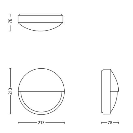 Philips - LED außenwandleuchte LED/6W/230V