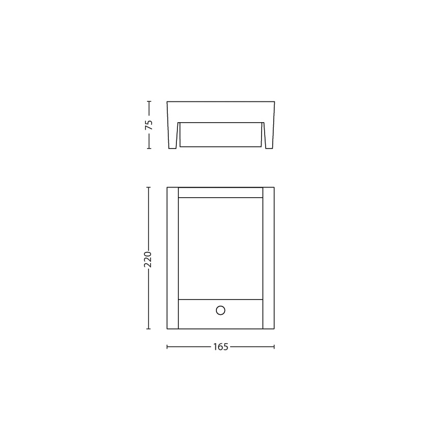 Philips 16461/93/16 - LED Außenleuchte mit Sensor MYGARDEN ARBOUR 1xLED/6W/230V